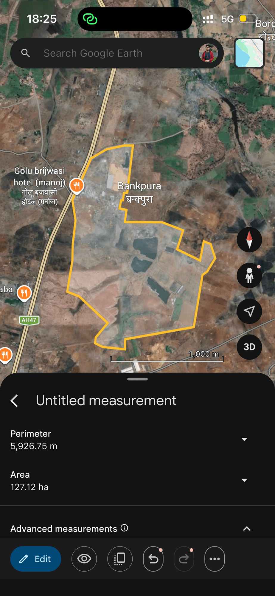 narsingh garh land on nh